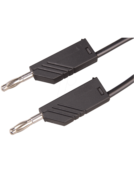 CABLE BANANA-BANANA NEGRO 1M 60V 16A HIRSCHMANN