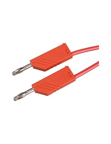 CABLE BANANA-BANANA ROJO 1M 60V 16A HIRSCHMANN