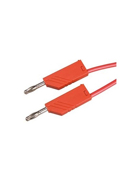 CABLE BANANA-BANANA ROJO 1M 60V 16A HIRSCHMANN