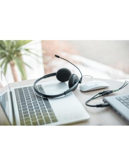 Auricular de oficina On Ear con reducción de ruidos, 3,5 mm estéreo