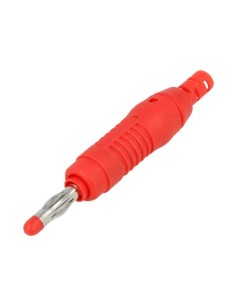 BANANA SEGURIDAD ROJA 4MM 32A 60VCC TAPA DESLIZANTE