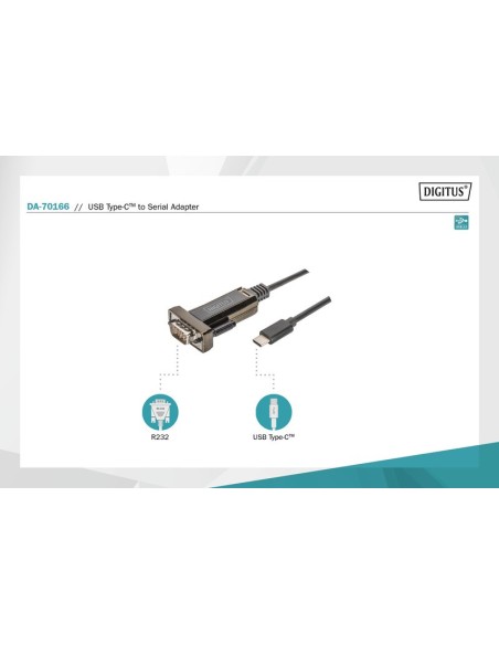 Cable adaptador. USB - c/serie RS232