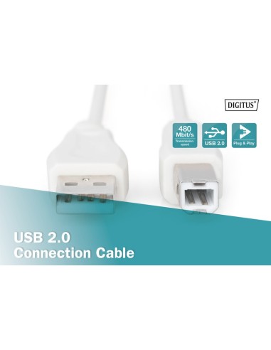 CABLE USB 2.0 A-B M/M 5MTS.