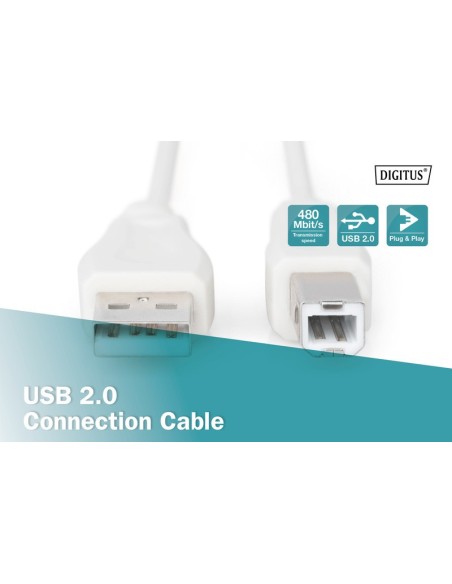 CABLE USB 2.0 A-B M/M 5MTS.