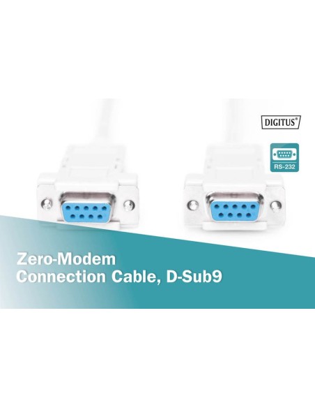 Cable NULL modem 3mts h/h