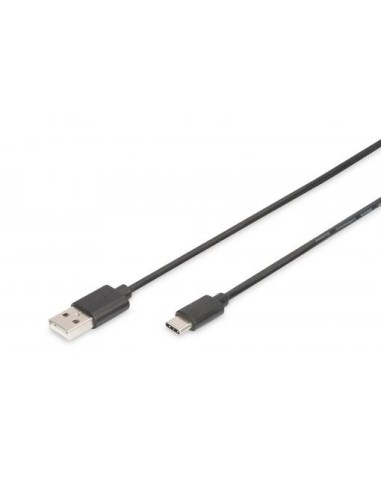 Cable USB Type-C  to A M/M, 1.0m, 3A, 480MB, 2.0 Version, bl