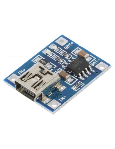 MODULO CARGADOR  LI-PO / LI-ION  1A USB MINI TP4056