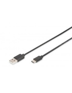 Cable USB Type-C  to A M/M, 1.8m, 3A, 480MB, 2.0 Version, bl