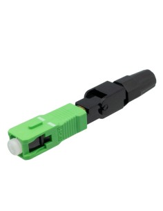 Conector F.O rápido SC/APC SM 9/125um