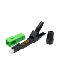 Conector F.O rápido SC/APC SM 9/125um 2