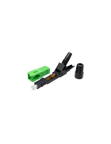 Conector F.O rápido SC/APC SM 9/125um