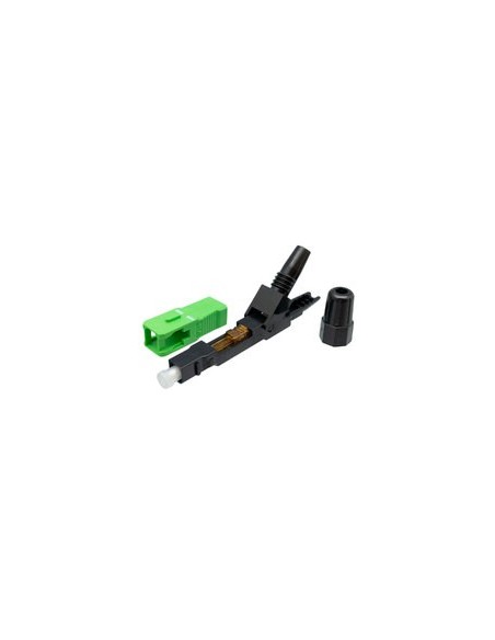 Conector F.O rápido SC/APC SM 9/125um