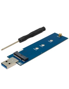 Adaptador USB 3.0 a M.2 SATA SSD tipo B o B+M