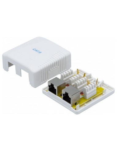 Caja superficie 2xRJ45 ftp Cat.6