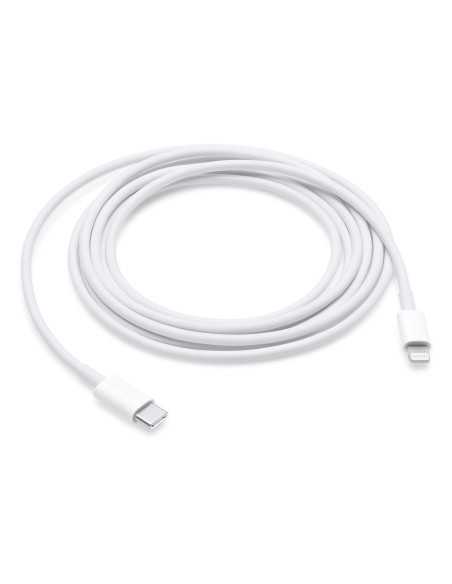 Cable LIGHTNING a USB-C USB 2.0 LIGHTNING/M-USB-C/M Blanco 1mts