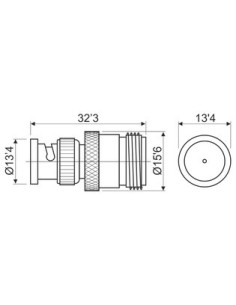ADAPTADOR BNC M-N HEMBRA 2