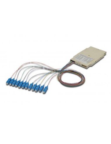 Caja de empalme de 12 fibras, premontada, SC, OM4