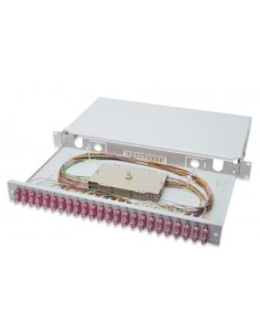 Caja empalmes FIBRA ÓPTICA 24X SC, OM4,montada