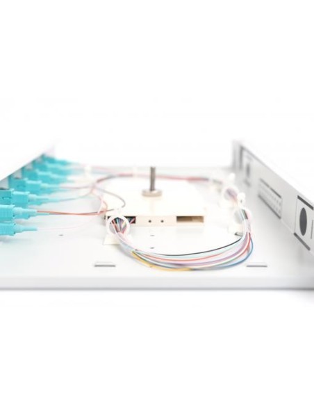 Caja empalmes FIBRA ÓPTICA SC, 6X OM3 montada