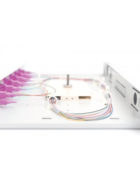 Caja empalmes FIBRA ÓPTICA 6 x SC, OM4, montada