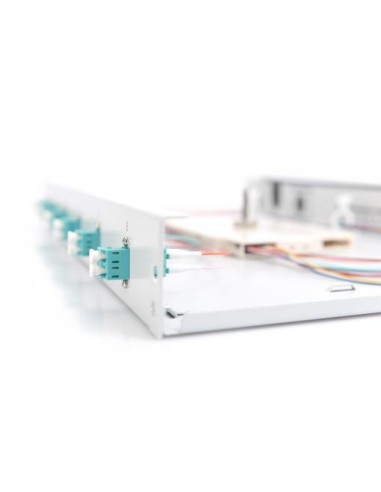 Caja empalmes F.O. 6 X LC, OM3,montada