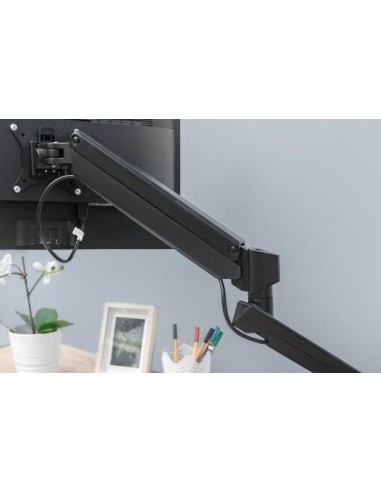 Soporte de monitor inteligente con estación de acoplamiento integrada, muelle neumático y fijación de apriete