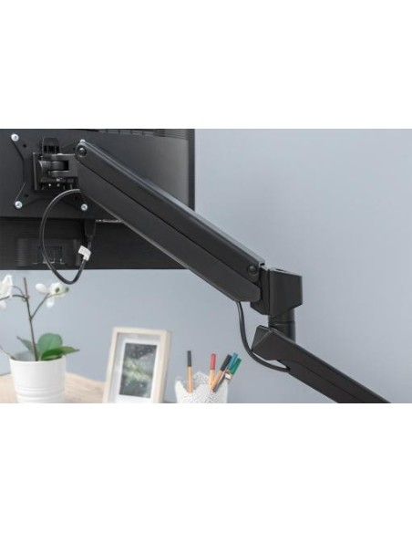 Soporte de monitor inteligente con estación de acoplamiento integrada, muelle neumático y fijación de apriete