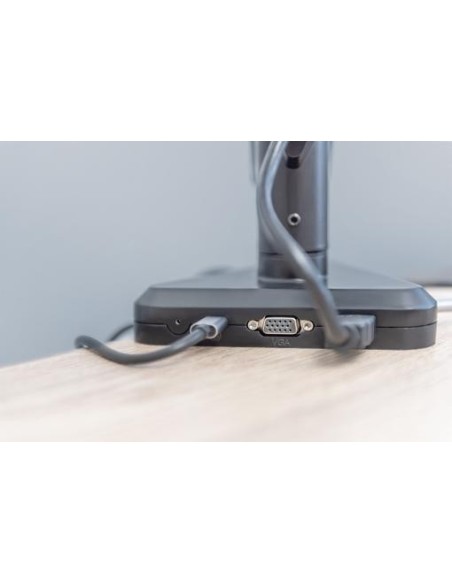 Soporte de monitor inteligente con estación de acoplamiento integrada, muelle neumático y fijación de apriete