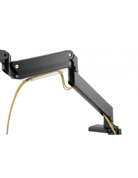 Soporte de monitor universal sencillo con muelle neumático y fijación a presión
