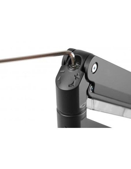 Soporte de monitor universal sencillo con muelle neumático y fijación a presión