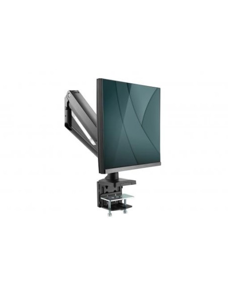 Soporte de monitor universal sencillo con muelle neumático y fijación a presión