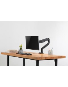 Soporte de monitor universal sencillo con muelle neumático y fijación a presión