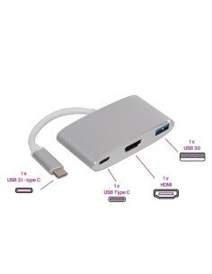 DockStation USB-C a HDMI/USB/USB-C 2