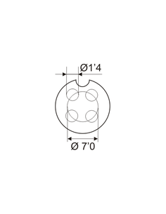 CONECTOR AEREO MICRO MACHO GX16 4CTS 2