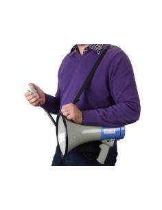 MEGAFONO CON MICROFONO 25W PILAS 2