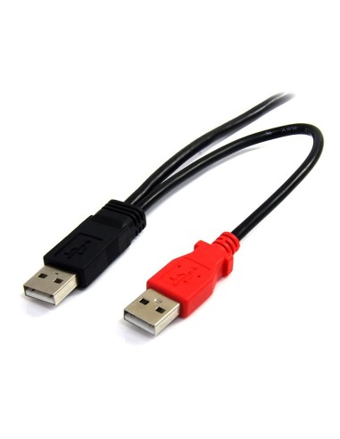 Cable Mini USB M a 2 USB H para  HD EXT.