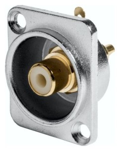 CONECTOR CHASIS RCA HEMBRA ATORNILLABLE BLANCO