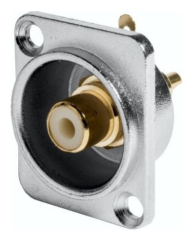 CONECTOR CHASIS RCA HEMBRA ATORNILLABLE BLANCO
