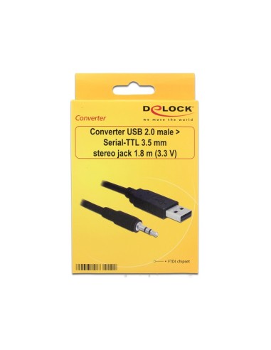 Convertidor USB a TTL jack 3.5mm 3.3V