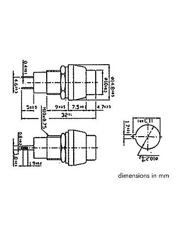 PULSADOR PLATA N.ABIERTO REDON
