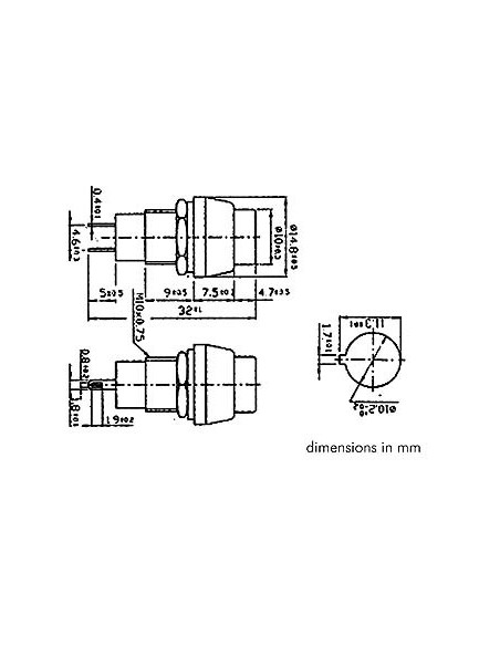 PULSADOR PLATA N.ABIERTO REDON