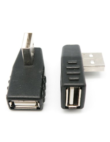 ADAPTADOR USB TIPO A, ACODADO M/H 90º