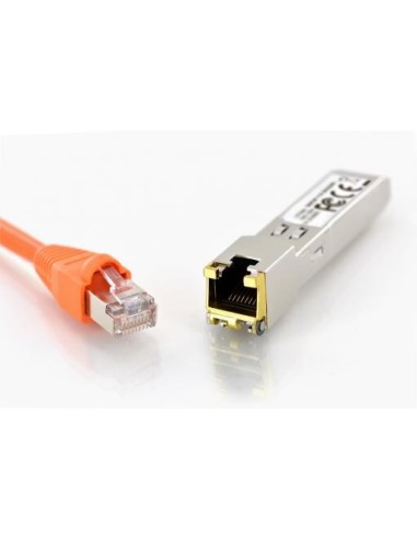Módulo transceptor F.O  Mini GBIC ,SFP 10 Gbps, RJ45