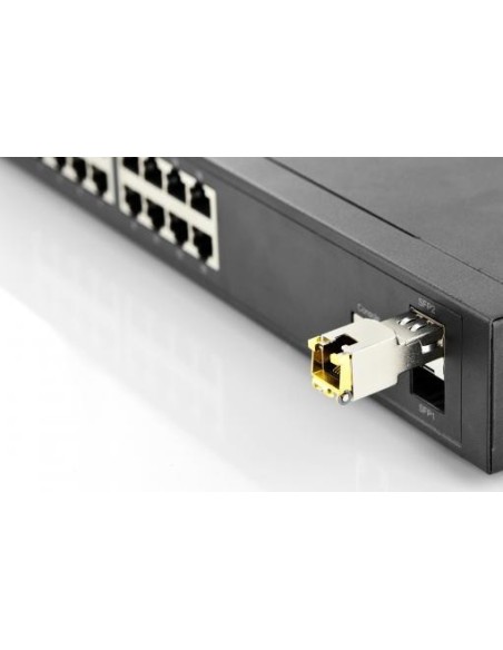 Módulo transceptor F.O  Mini GBIC ,SFP 10 Gbps, RJ45