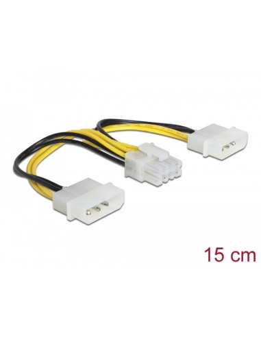 Cable interno alimentación 2x 4P Molex