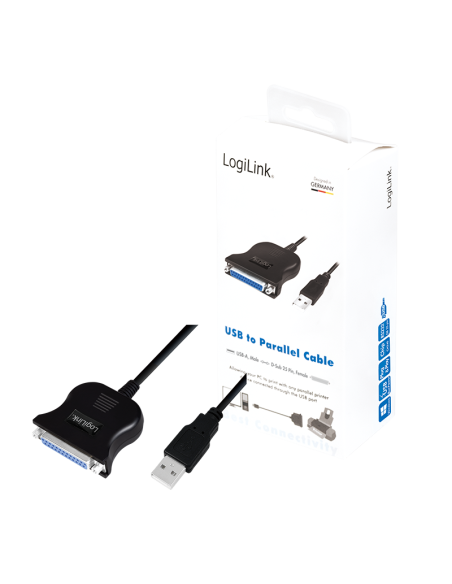 Cable USB 1.1 a puerto paralelo DB25 hembra