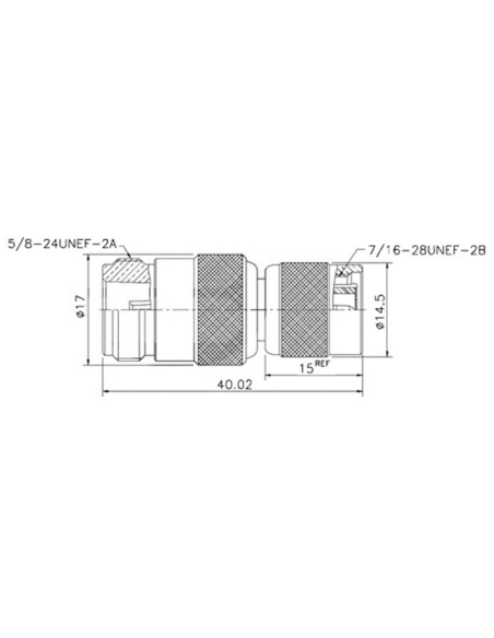 Adaptador TNC macho - N hembra