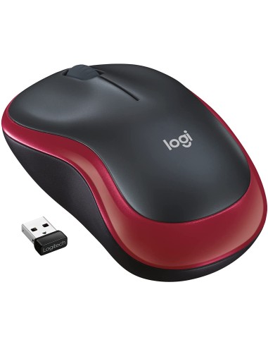 RATON CORDLESS M185 USB ROJO/N