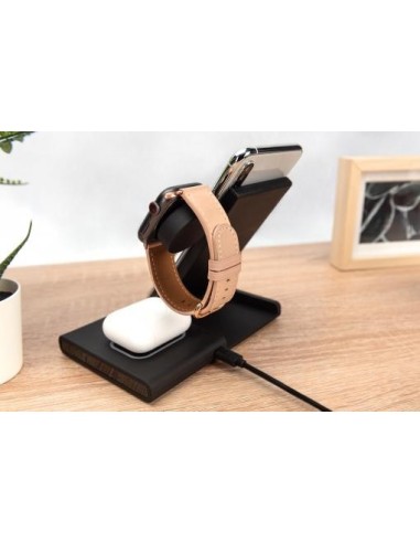 Estación de carga 3 en 1, plegable, inalámbrica