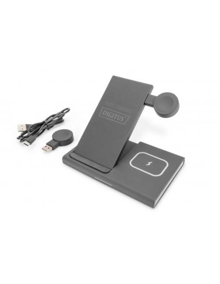 Estación de carga 3 en 1, plegable, inalámbrica